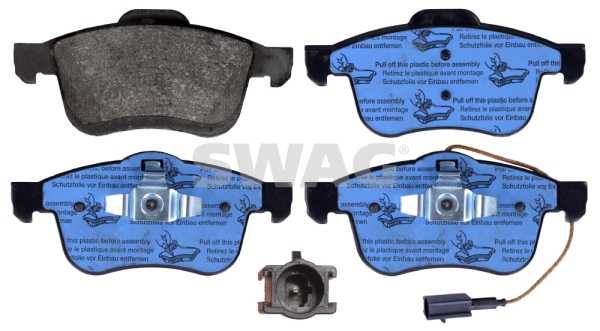 set placute frana,frana disc 70 11 6059 SWAG